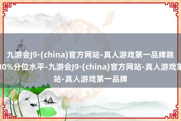 九游会J9·(china)官方网站-真人游戏第一品牌跳动历史80%分位水平-九游会J9·(china