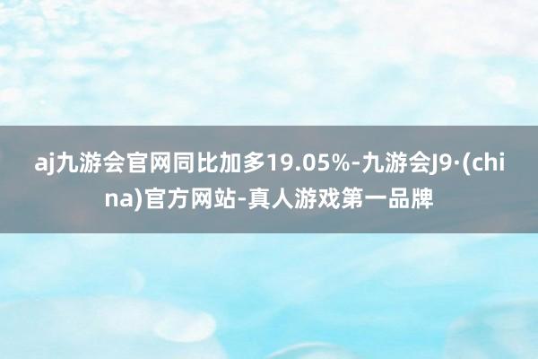 aj九游会官网同比加多19.05%-九游会J9·(china)官方网站-真人游戏第一品牌